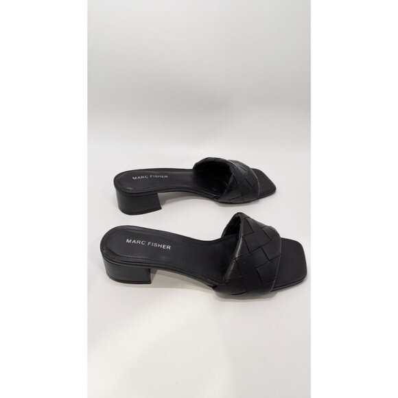 Marc Fisher Black Casper Open-Toe Sandals - Picture 2 of 6
